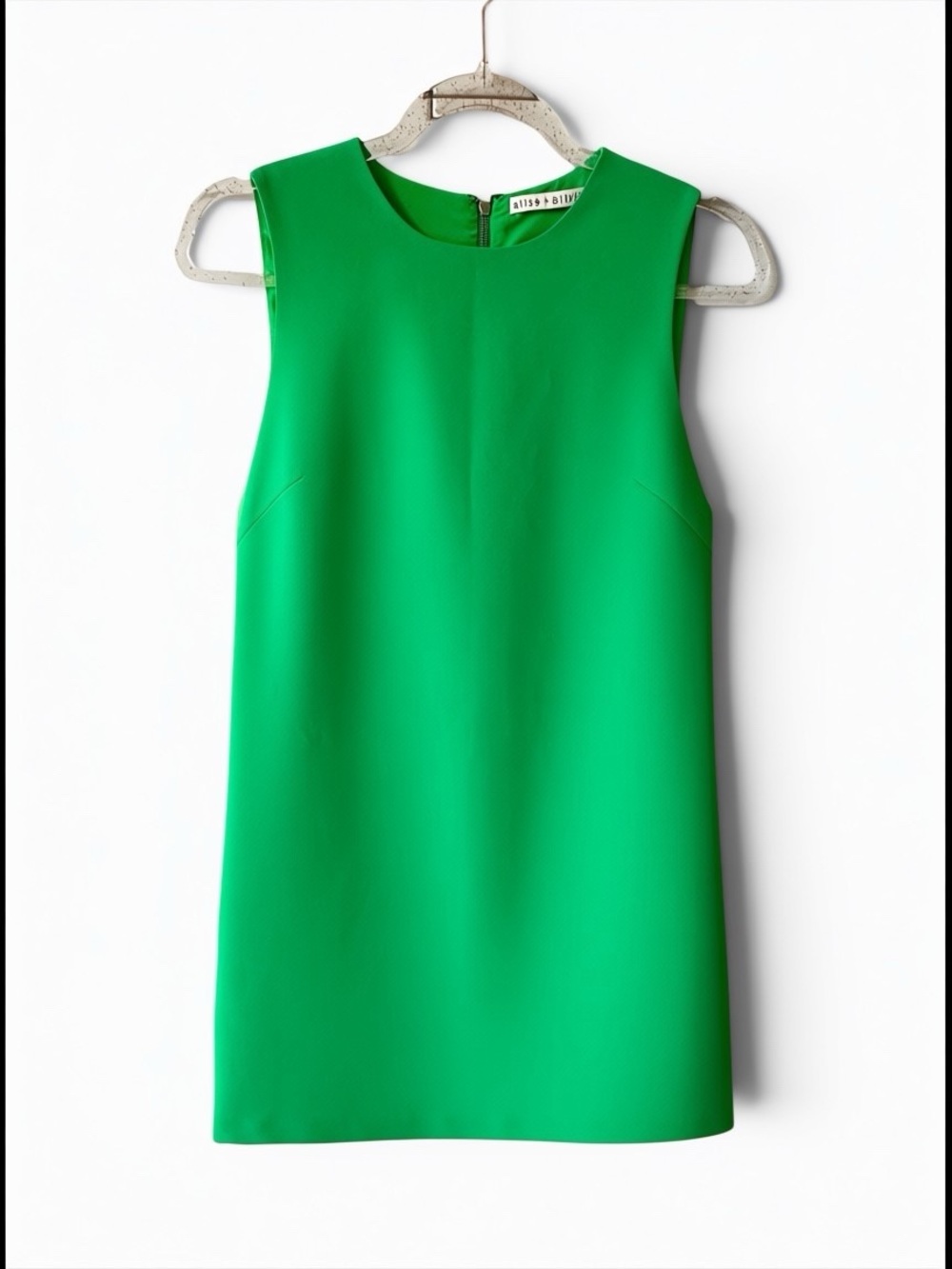 Alice + Olivia Coley Shift Dress Kelly Green Size 2